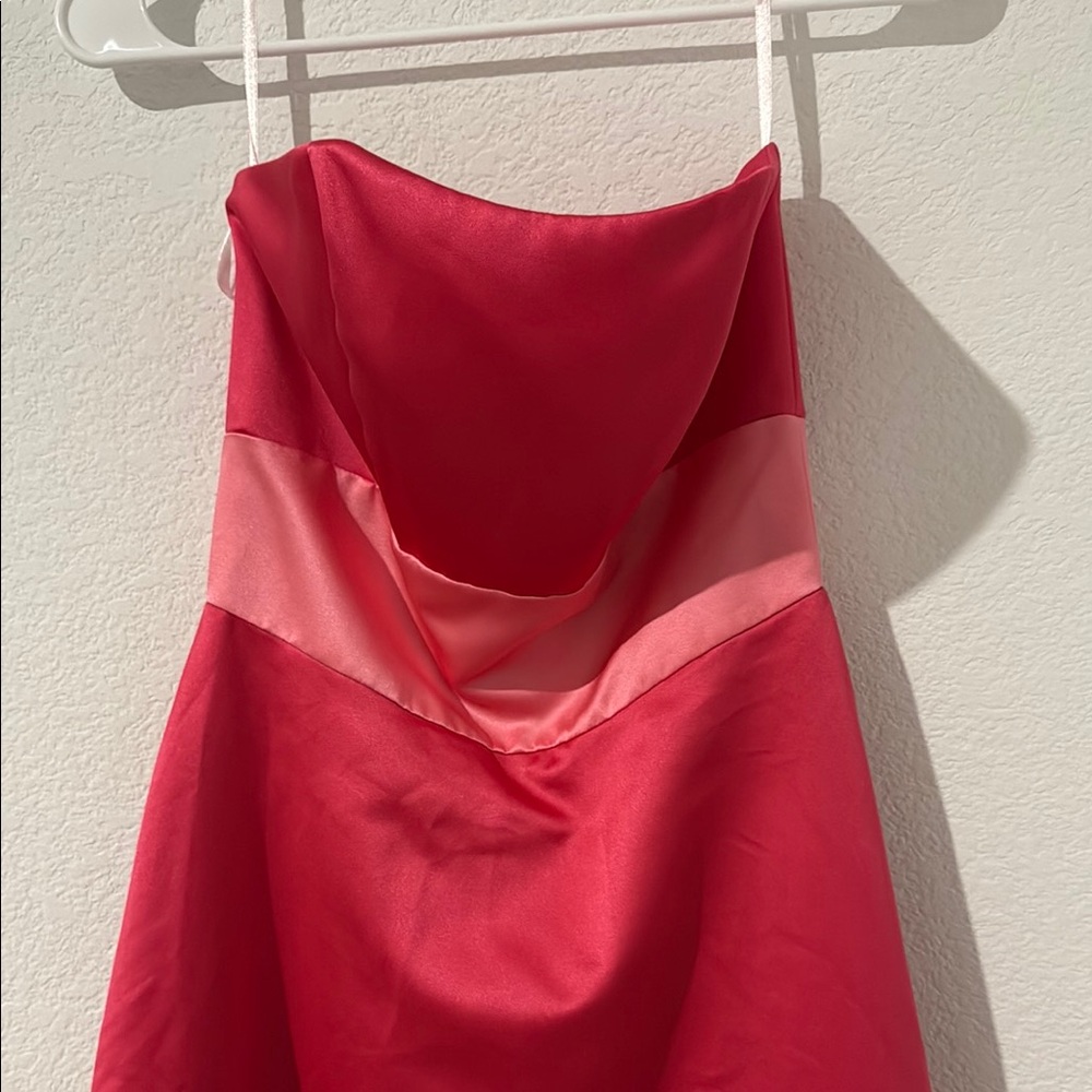 Mori Lee Red Spaghetti Strap Sundress - Picture 6 of 13